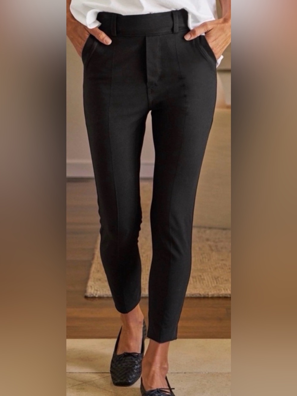 Frank & Eileen Murphy Billion Dollar Trouser Pant Black Size Small